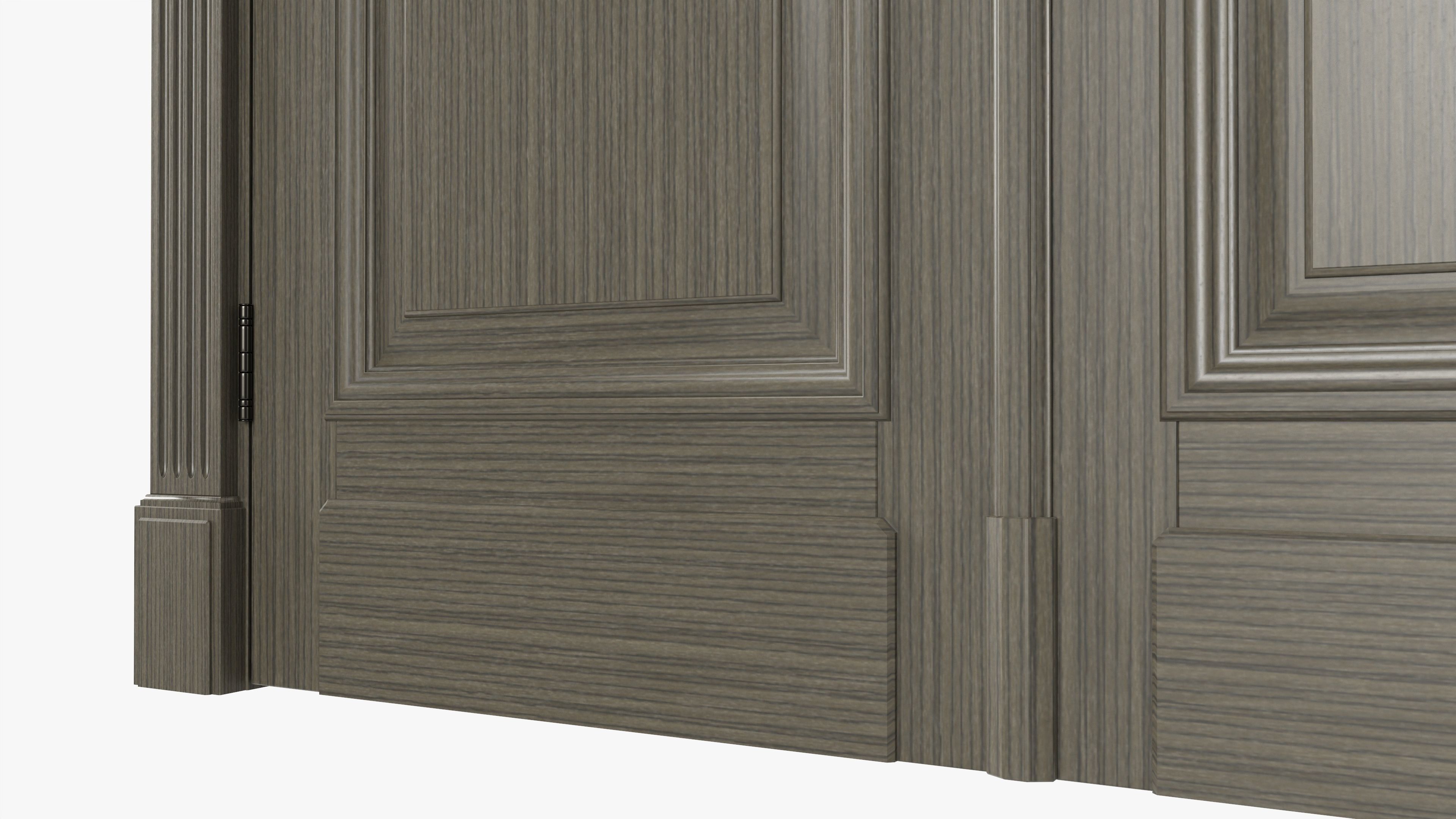 Door classic double 08 3D model_4