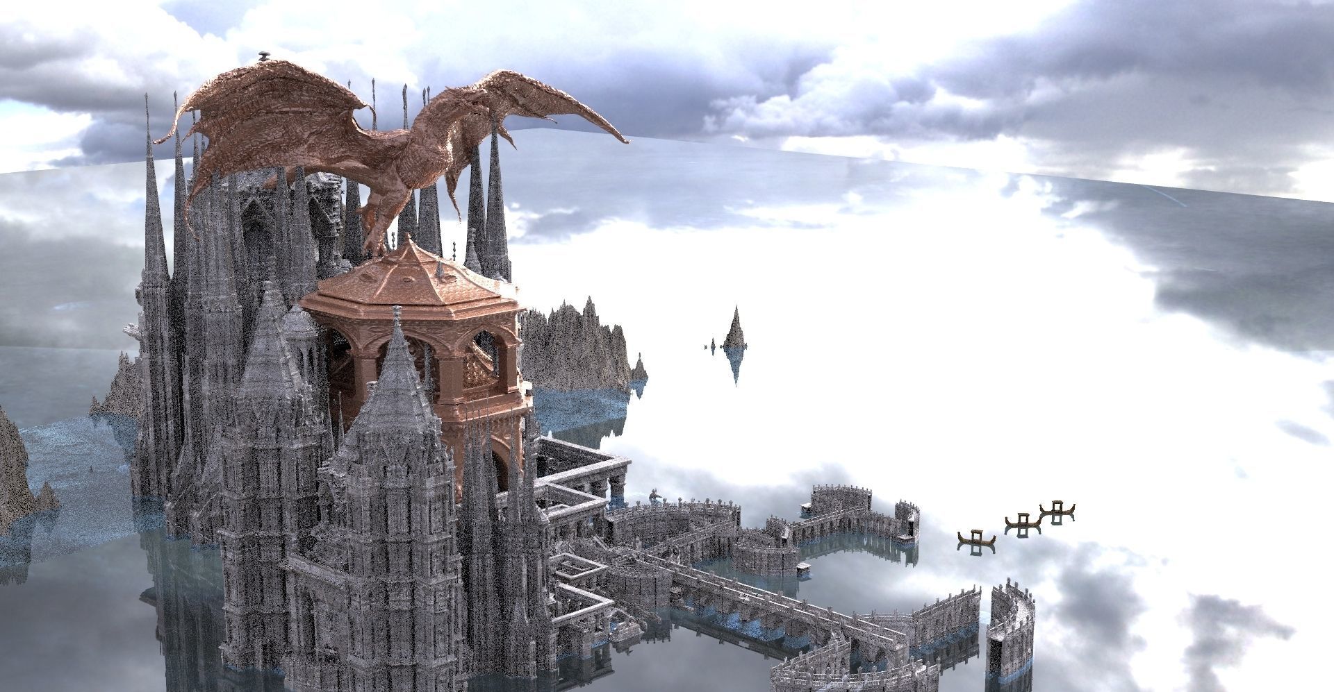 Ancient Civilization The Dragons Return Kit bash 3D models 3D model_5