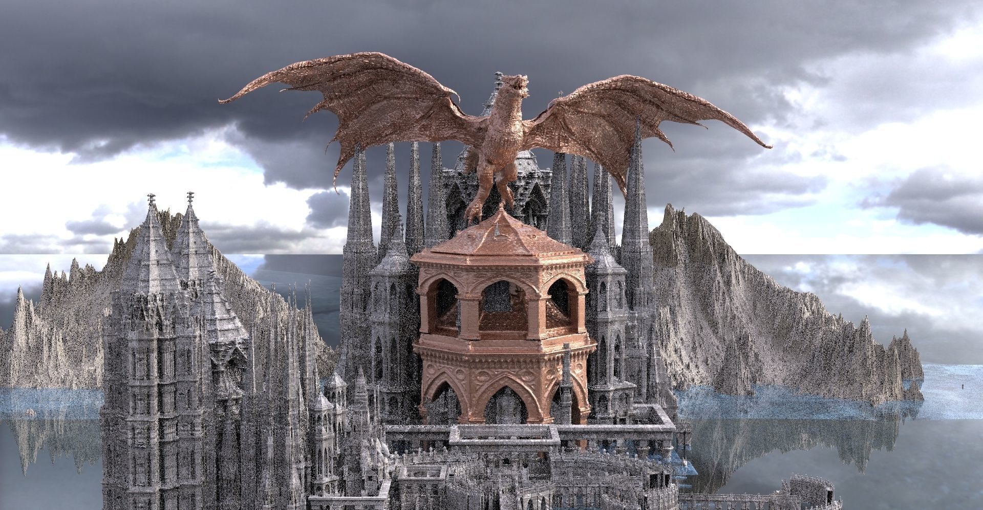 Ancient Civilization The Dragons Return Kit bash 3D models 3D model_2