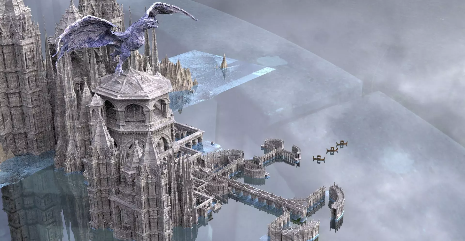 Ancient Civilization The Dragons Return Kit bash 3D models 3D model_0