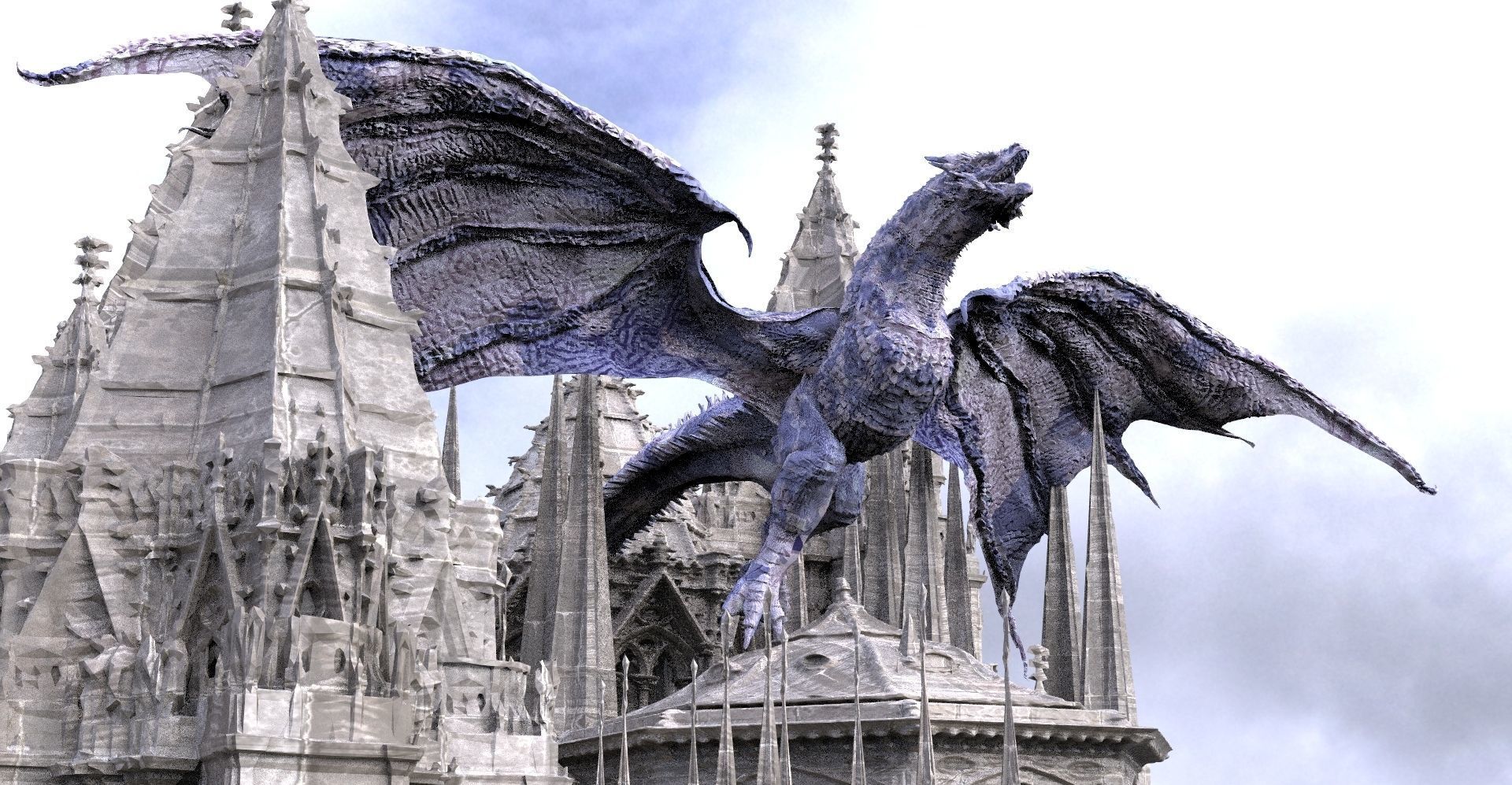 Ancient Civilization The Dragons Return Kit bash 3D models 3D model_1