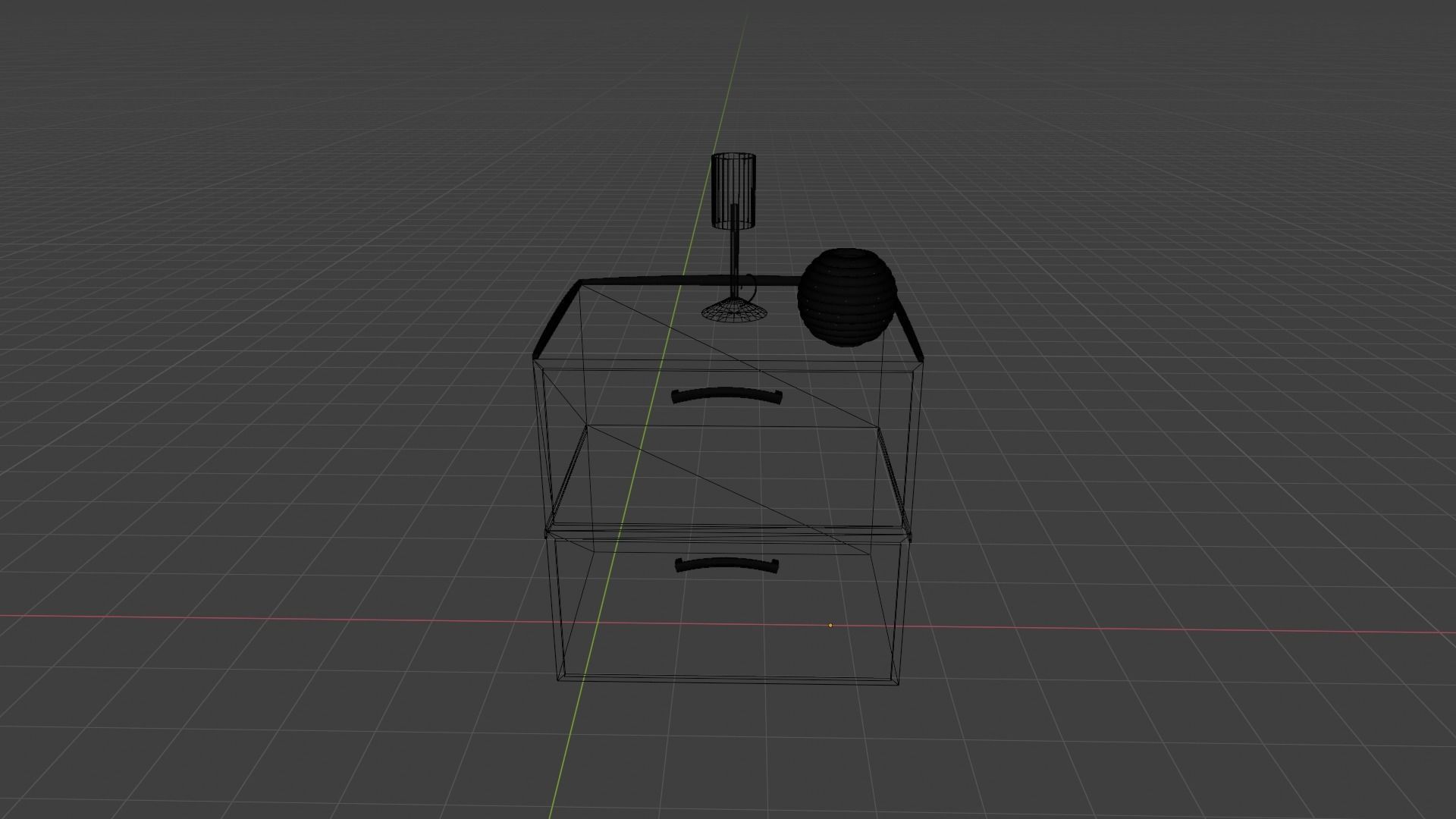 Bed Stand 3D model_3