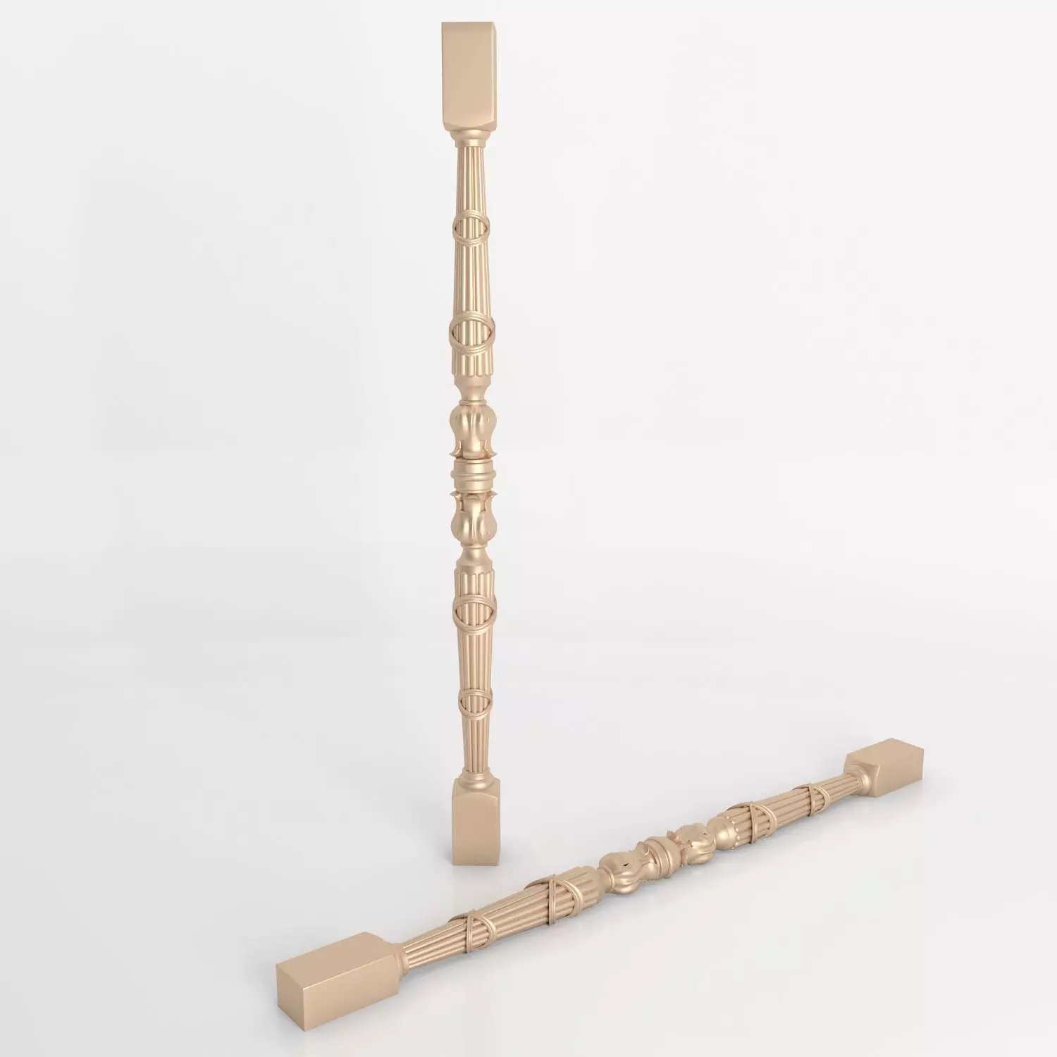 3D stair baluster for cnc and interior 3D print model