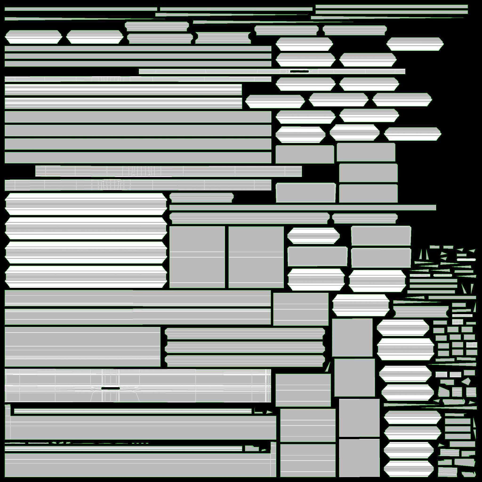 Door classic with glass double 01 3D model_9