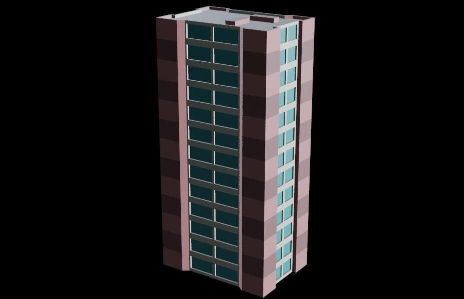 Stylized Building Pack - Mobile Game Asset Free low-poly 3D model_14