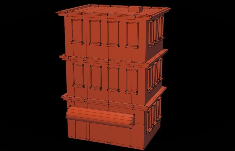 Stylized Building Pack - Mobile Game Asset Free low-poly 3D model_11