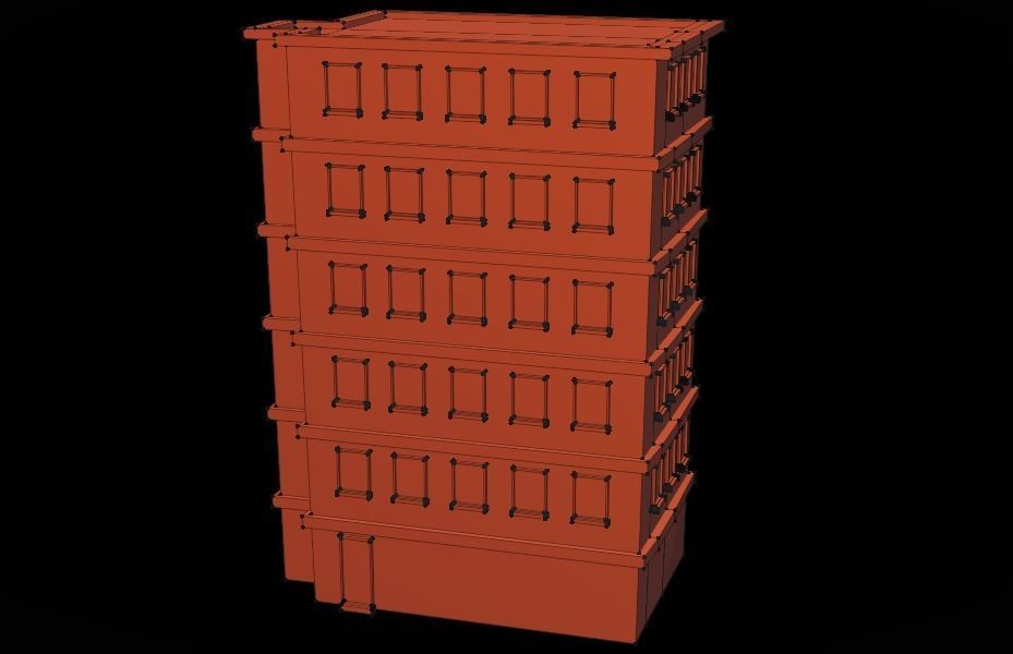 Stylized Building Pack - Mobile Game Asset Free low-poly 3D model_10