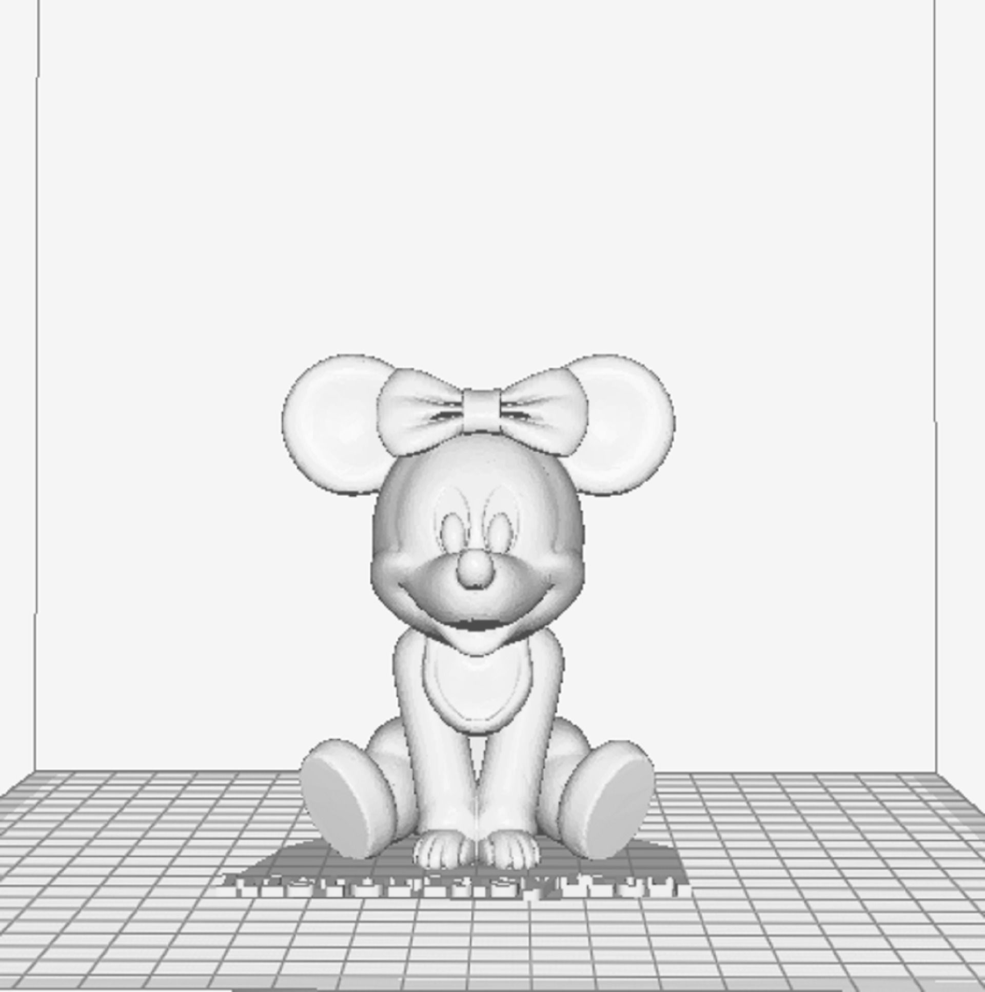 Minnie Mouse Baby 3D print model_5
