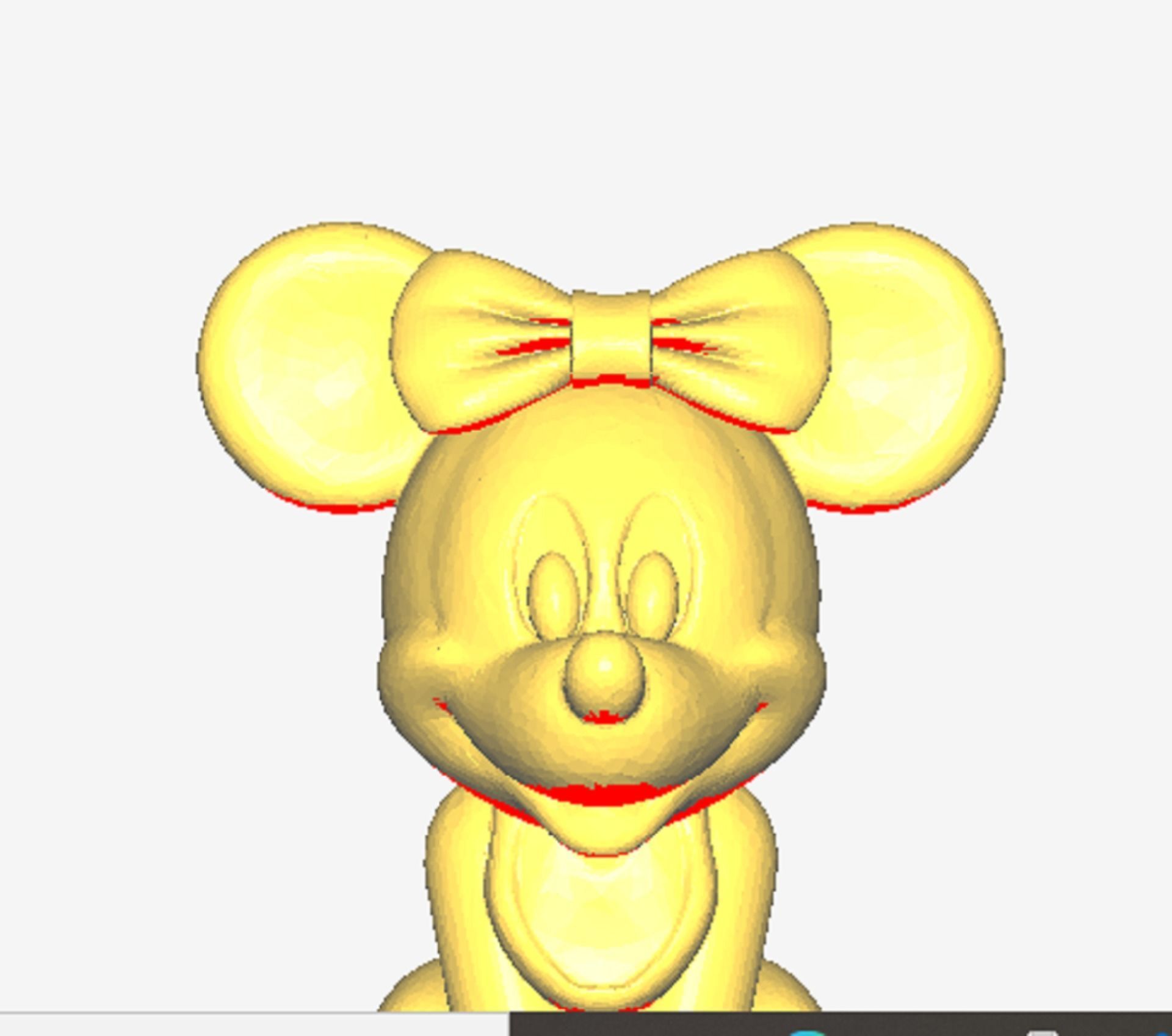 Minnie Mouse Baby 3D print model_3