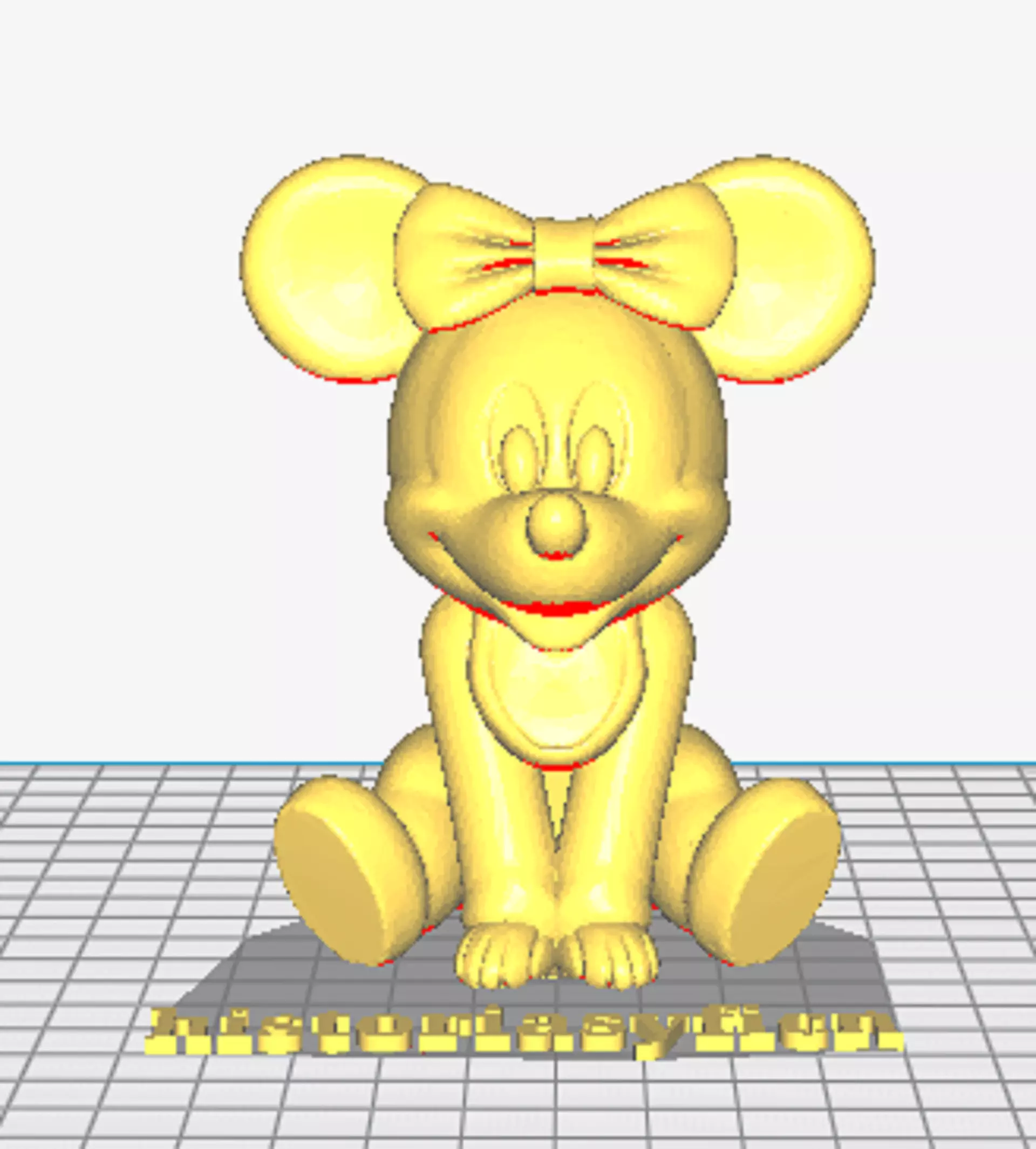Minnie Mouse Baby 3D print model_0