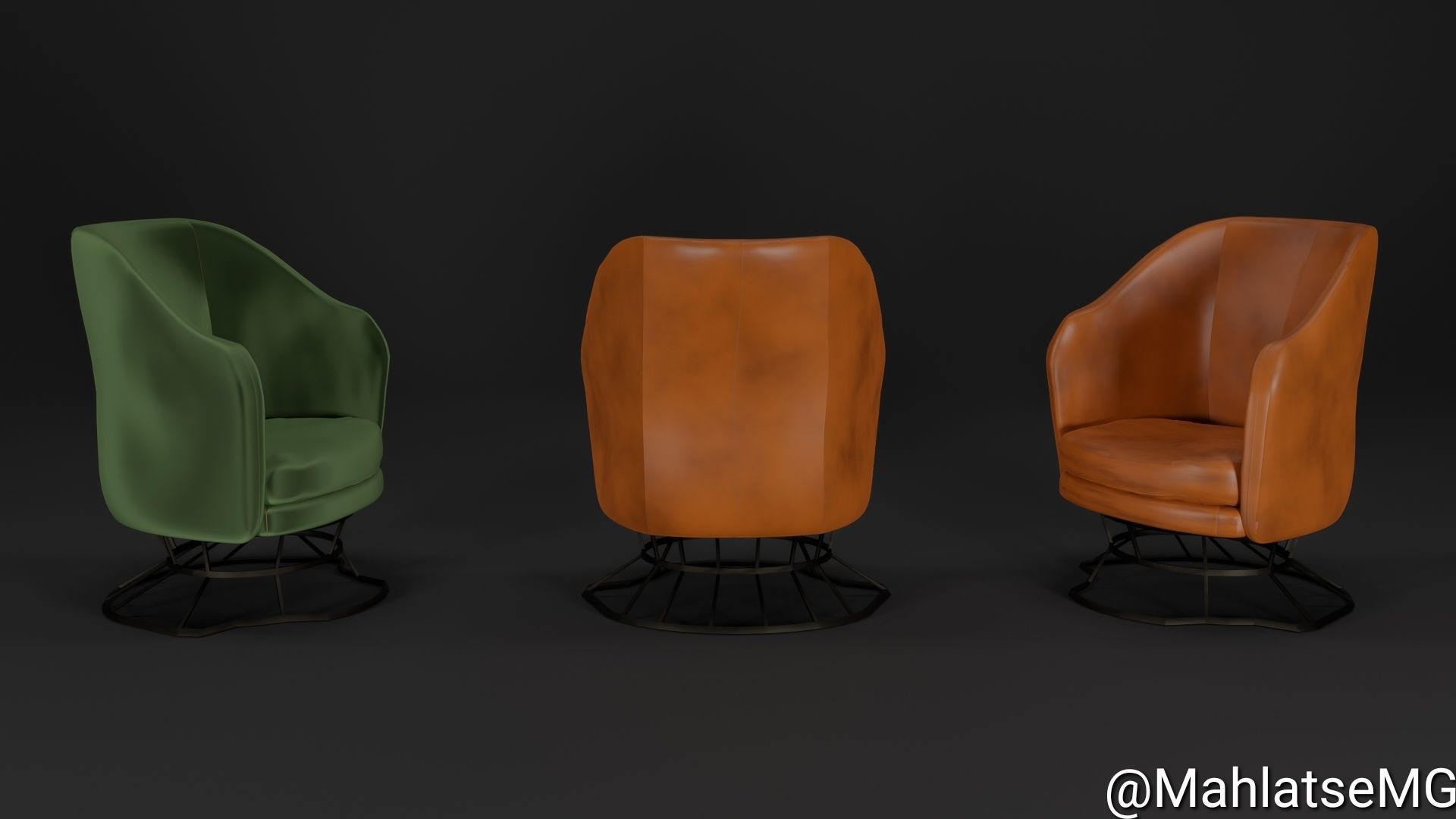 Lounge chair 3D model_2