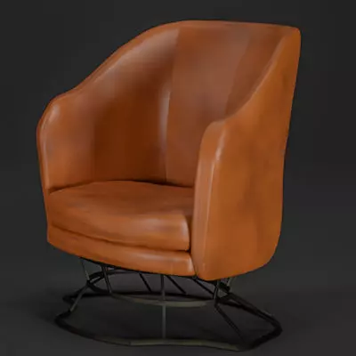 Lounge chair 3D model_0