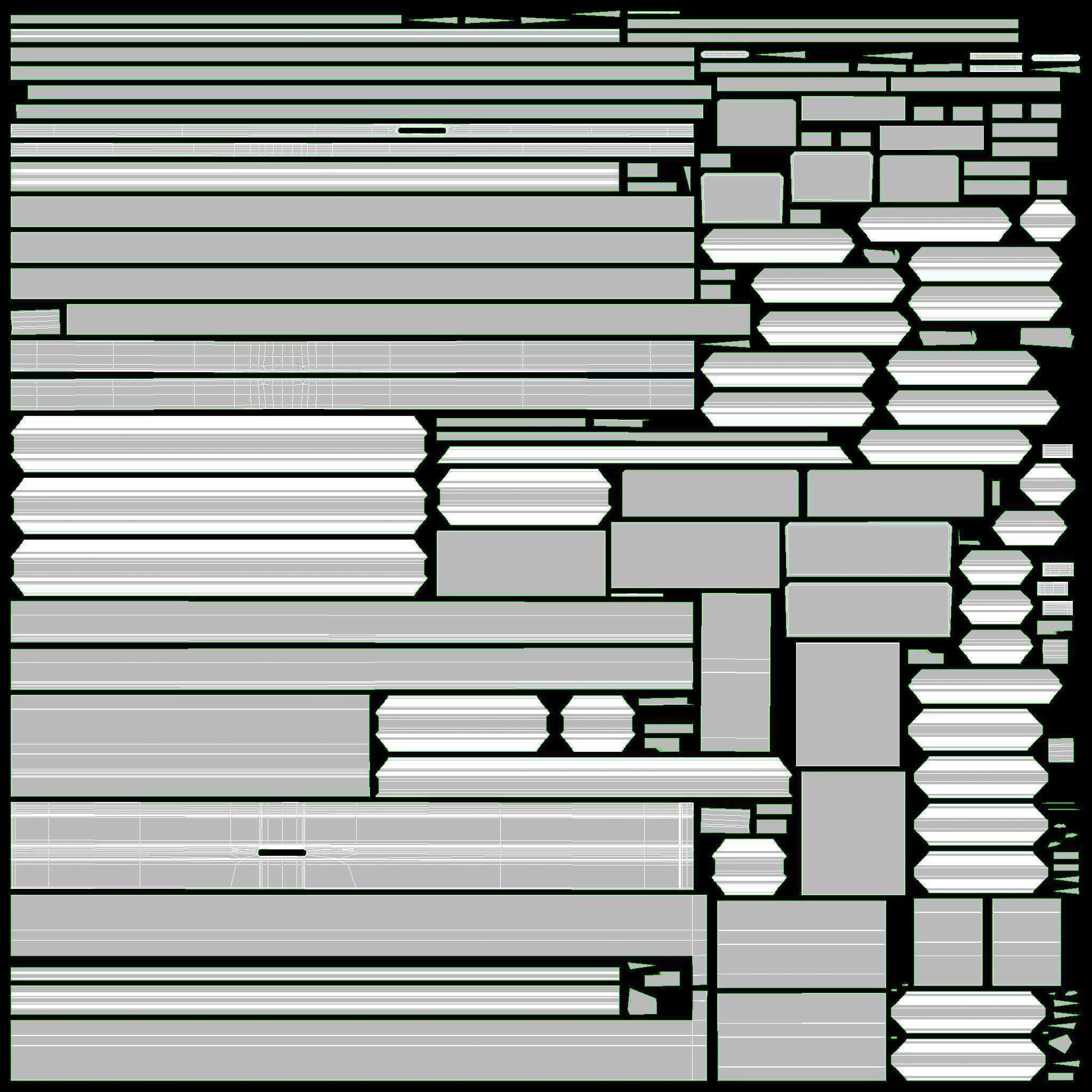 Door classic with glass double 02 3D model_9