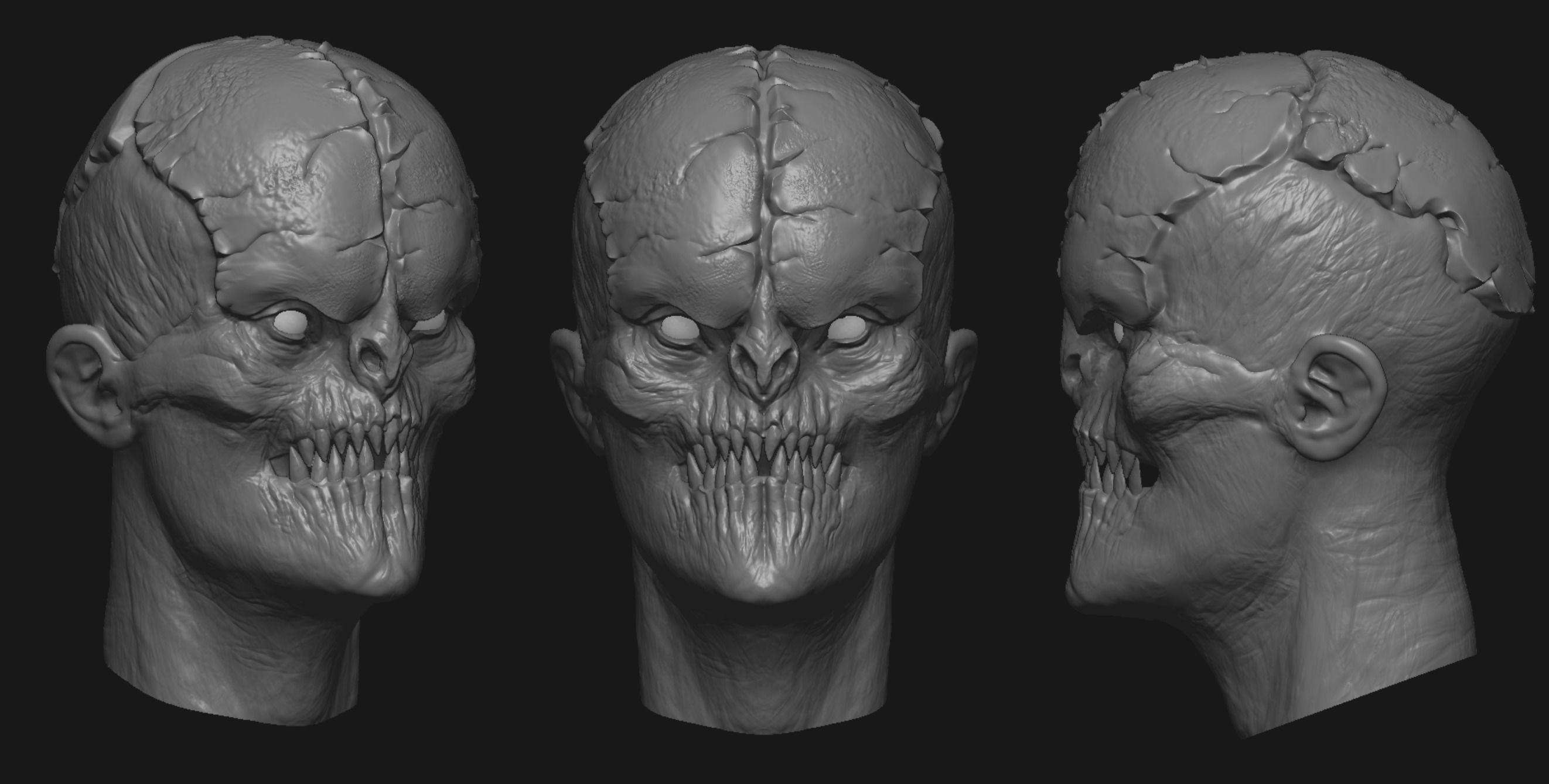 Creature heads  3D model_19