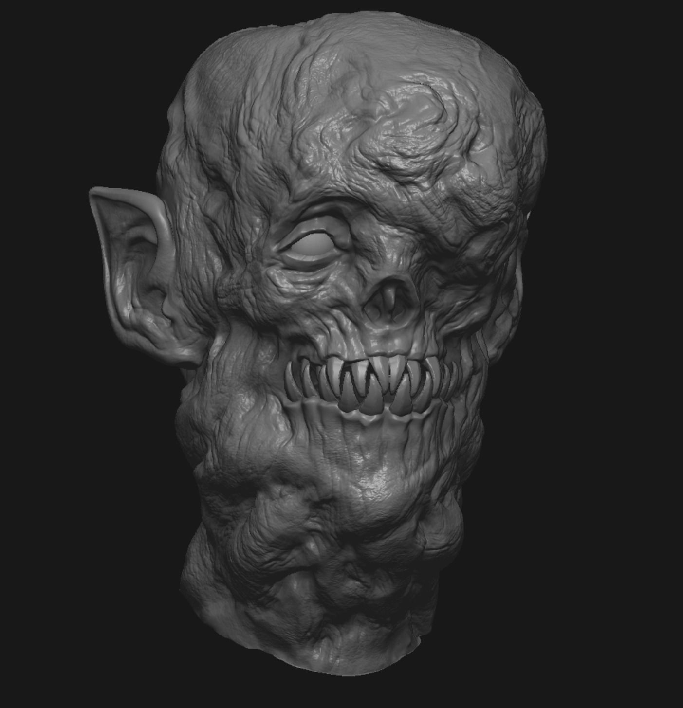 Creature heads  3D model_6