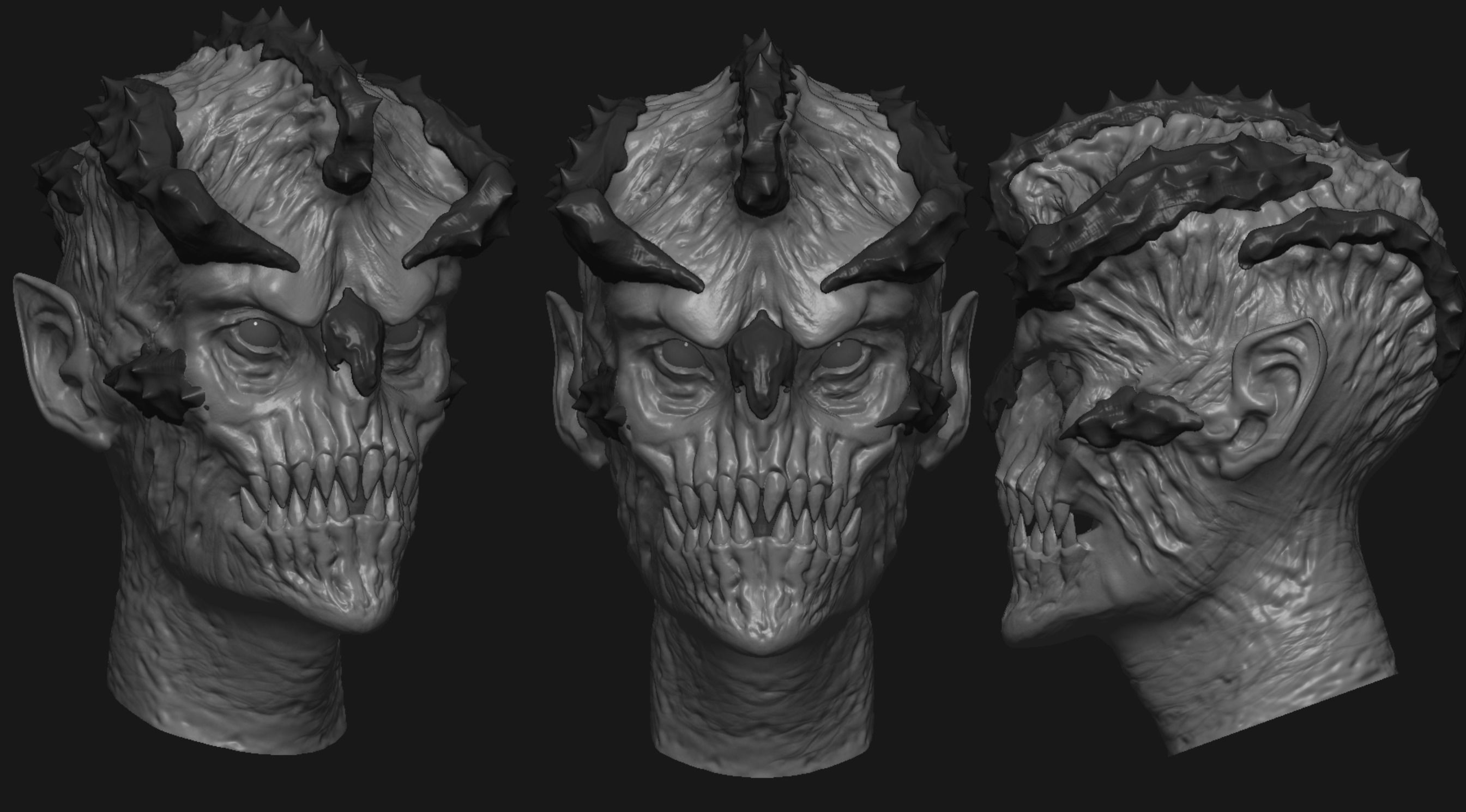 Creature heads  3D model_17