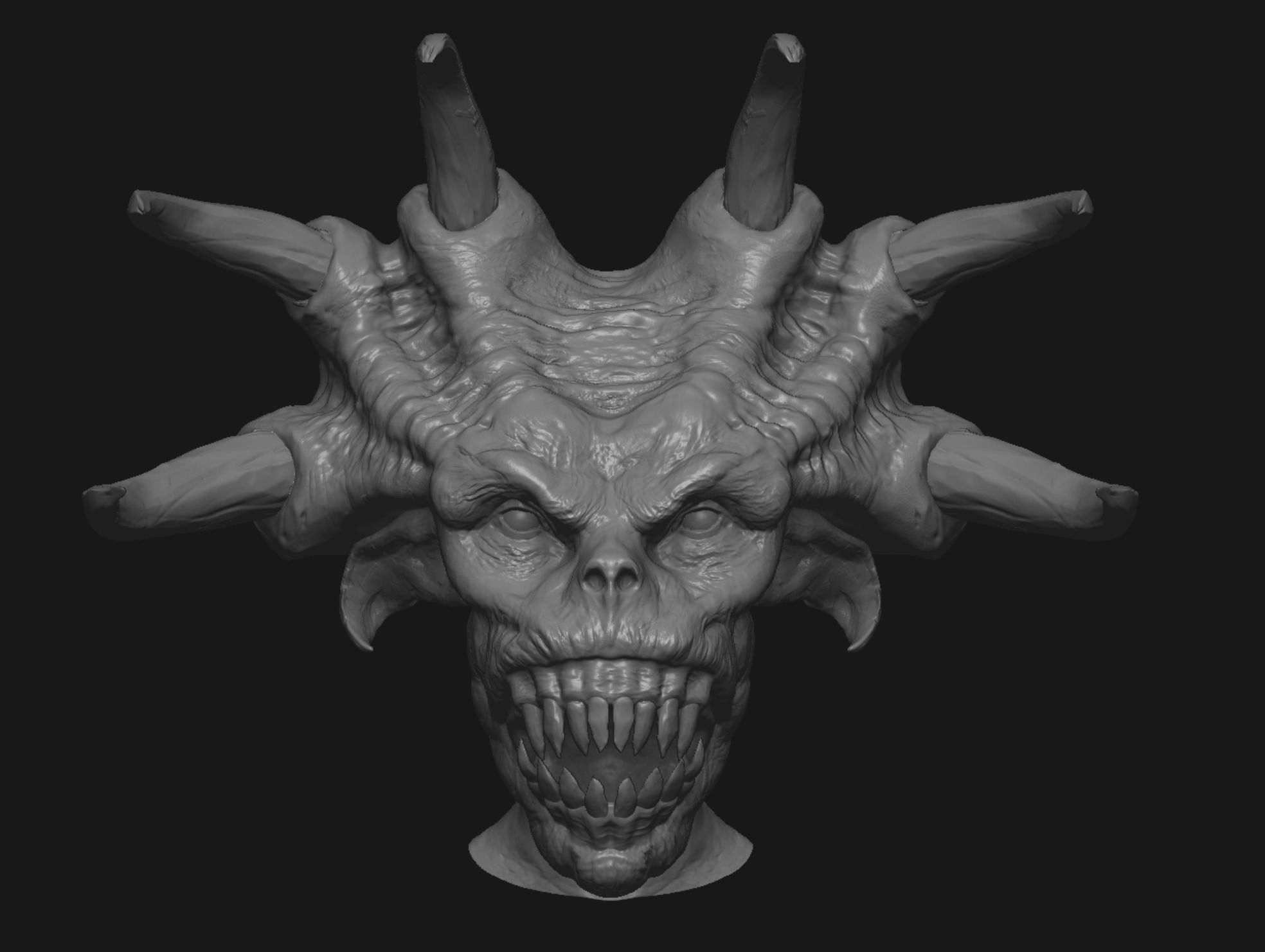 Creature heads  3D model_16