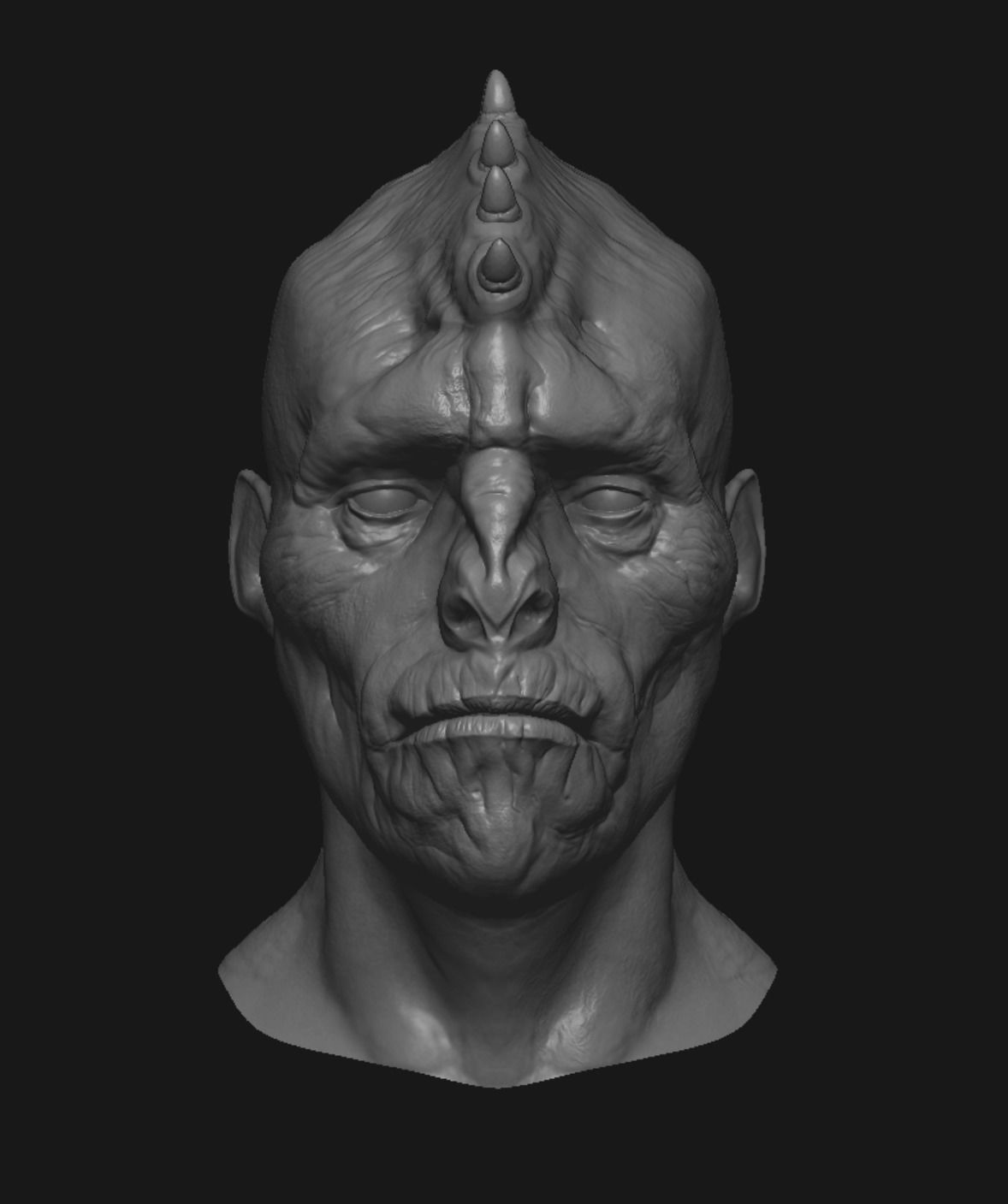 Creature heads  3D model_12