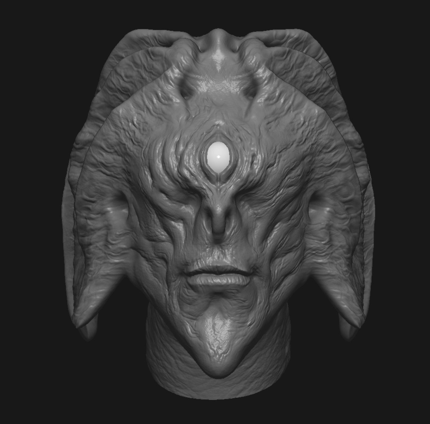 Creature heads  3D model_2