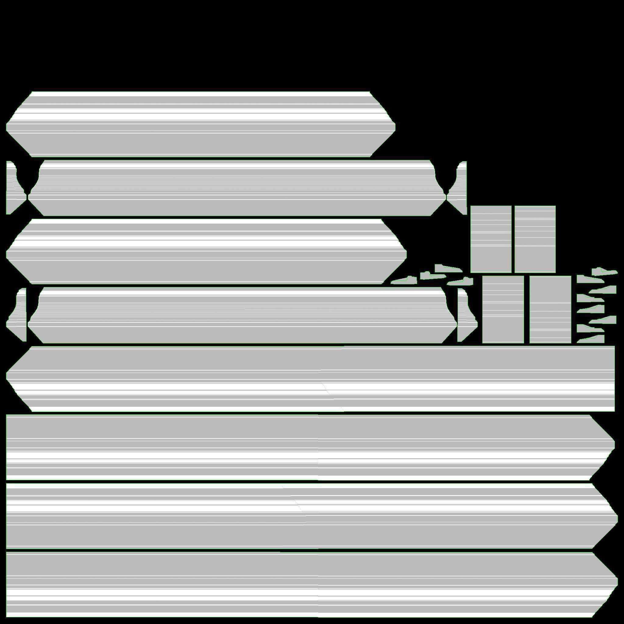 Door classic with portal 01 double 3D model_12