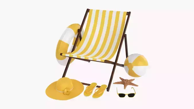 Beach composition 01 yellow