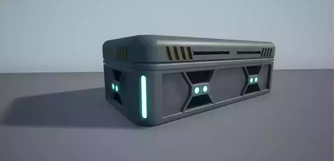 Scifi Crate 3D model