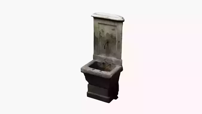Photo-realistic 3D-Scanned Fountain