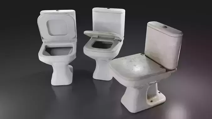 Toilet with 3 finishing options