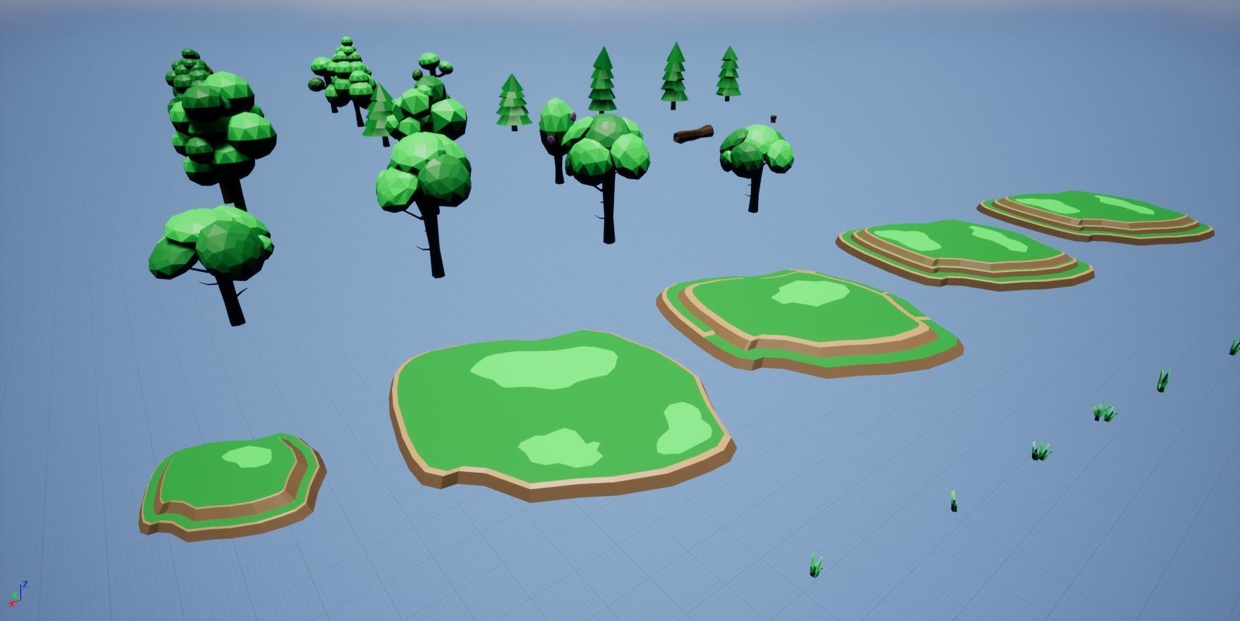 TallLand- LowPoly Forest Bundle Free 3D model_36