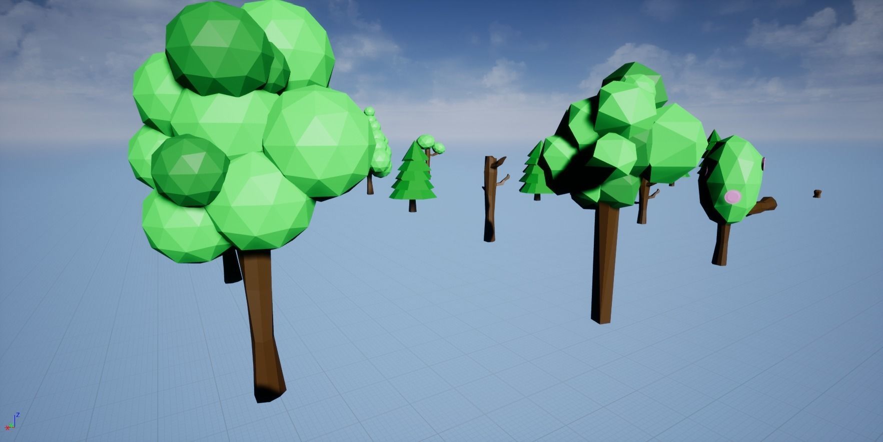 TallLand- LowPoly Forest Bundle Free 3D model_38
