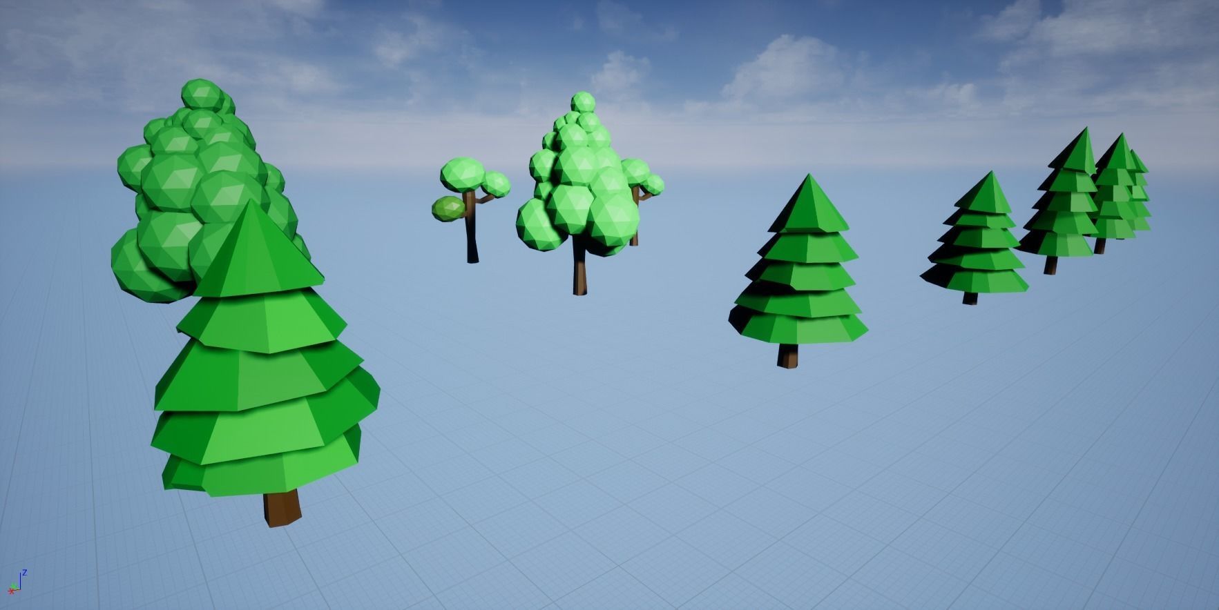 TallLand- LowPoly Forest Bundle Free 3D model_40
