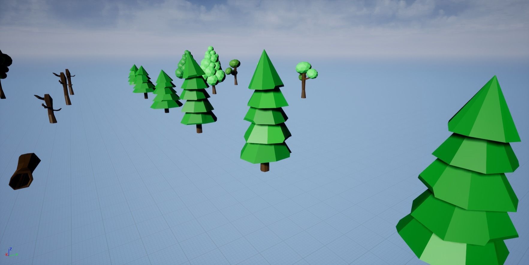 TallLand- LowPoly Forest Bundle Free 3D model_43