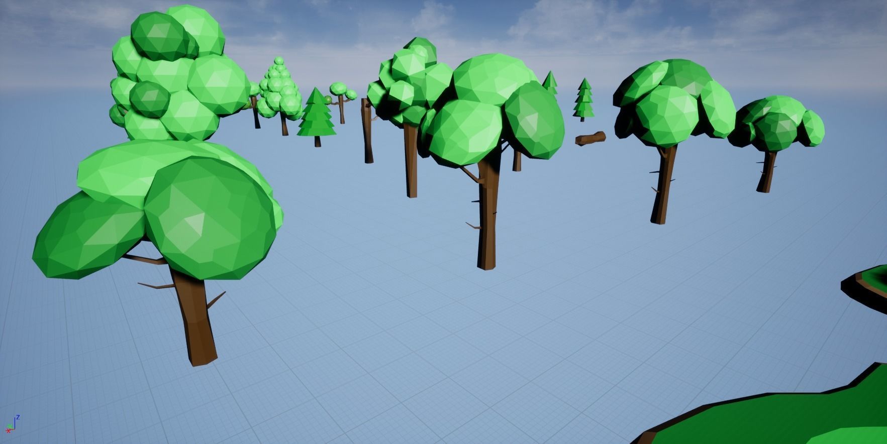 TallLand- LowPoly Forest Bundle Free 3D model_37