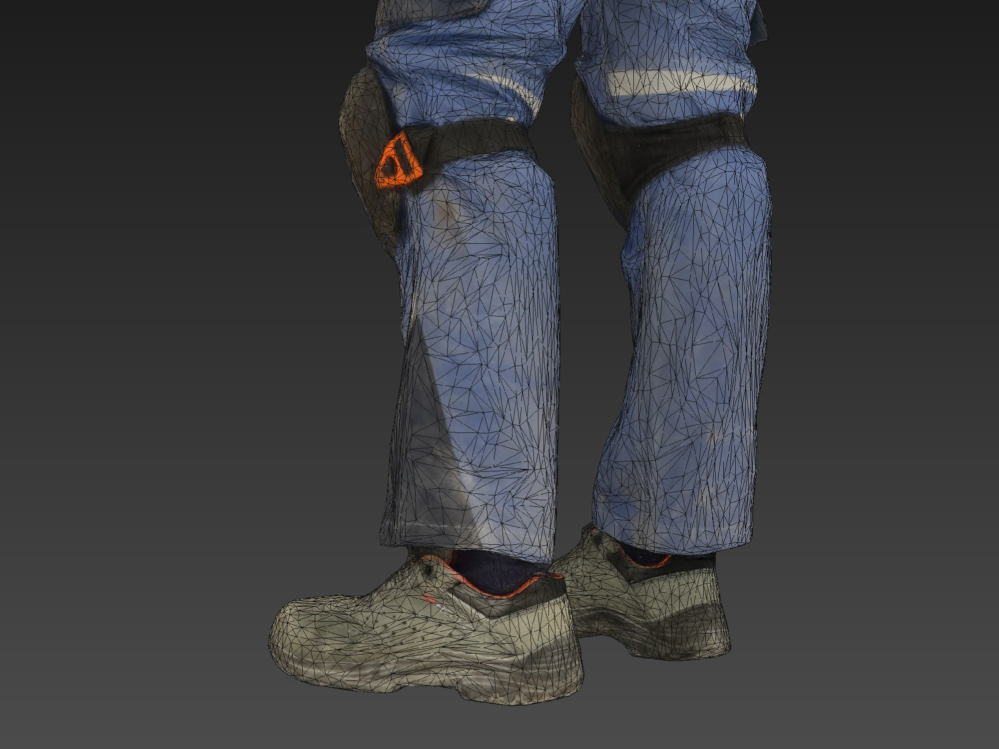 Photorealistic Construction Worker Character 3D model_10