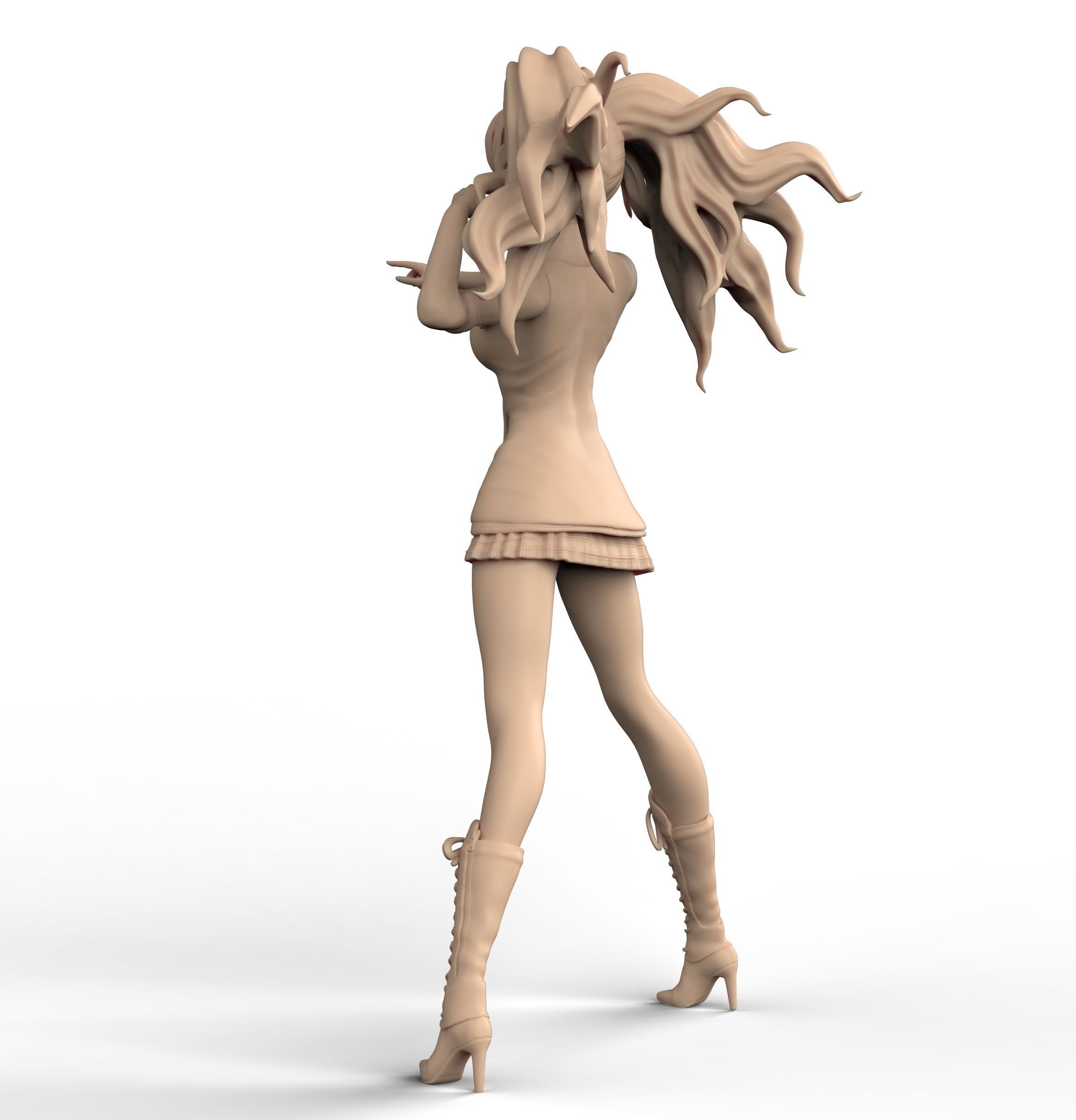Junko Enoshima Danganronpa 3D print model_5