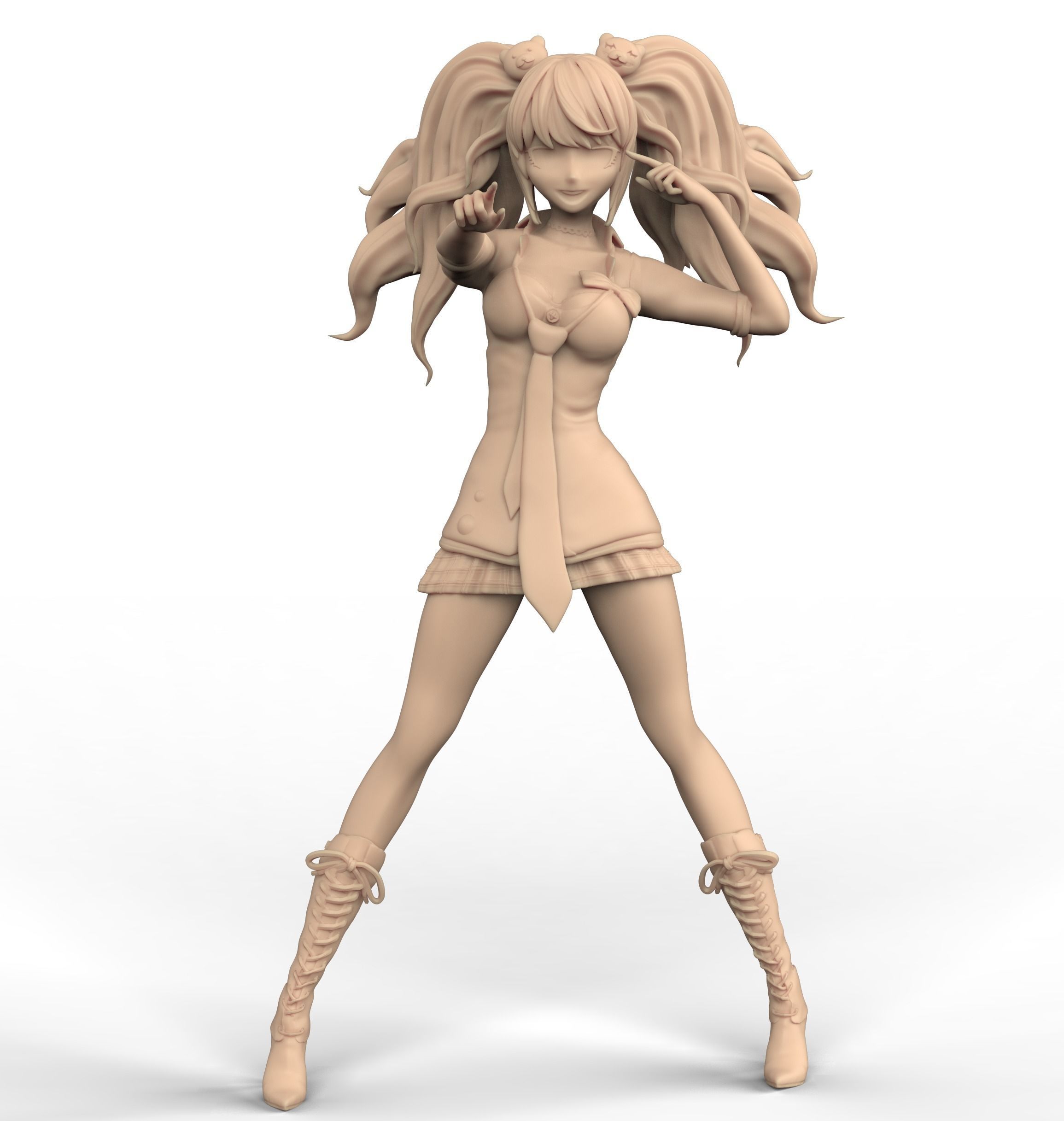 Junko Enoshima Danganronpa 3D print model_2
