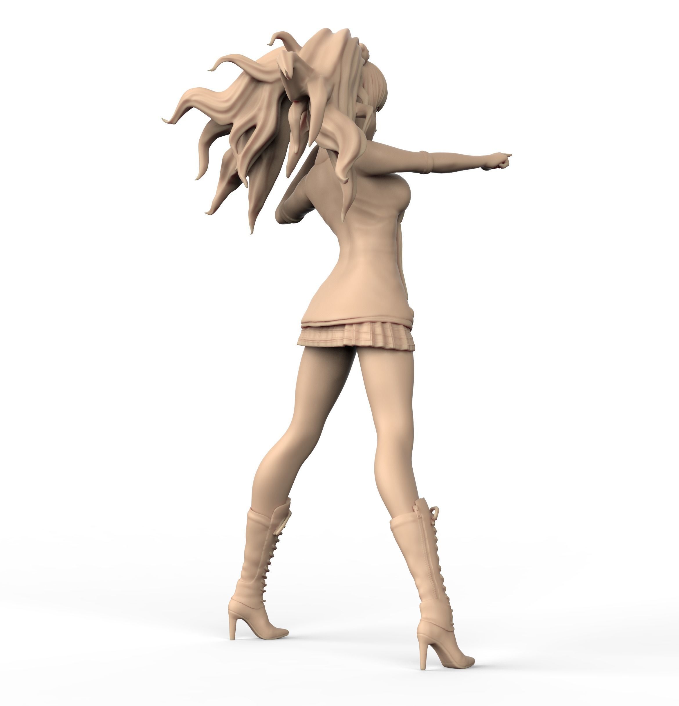 Junko Enoshima Danganronpa 3D print model_4