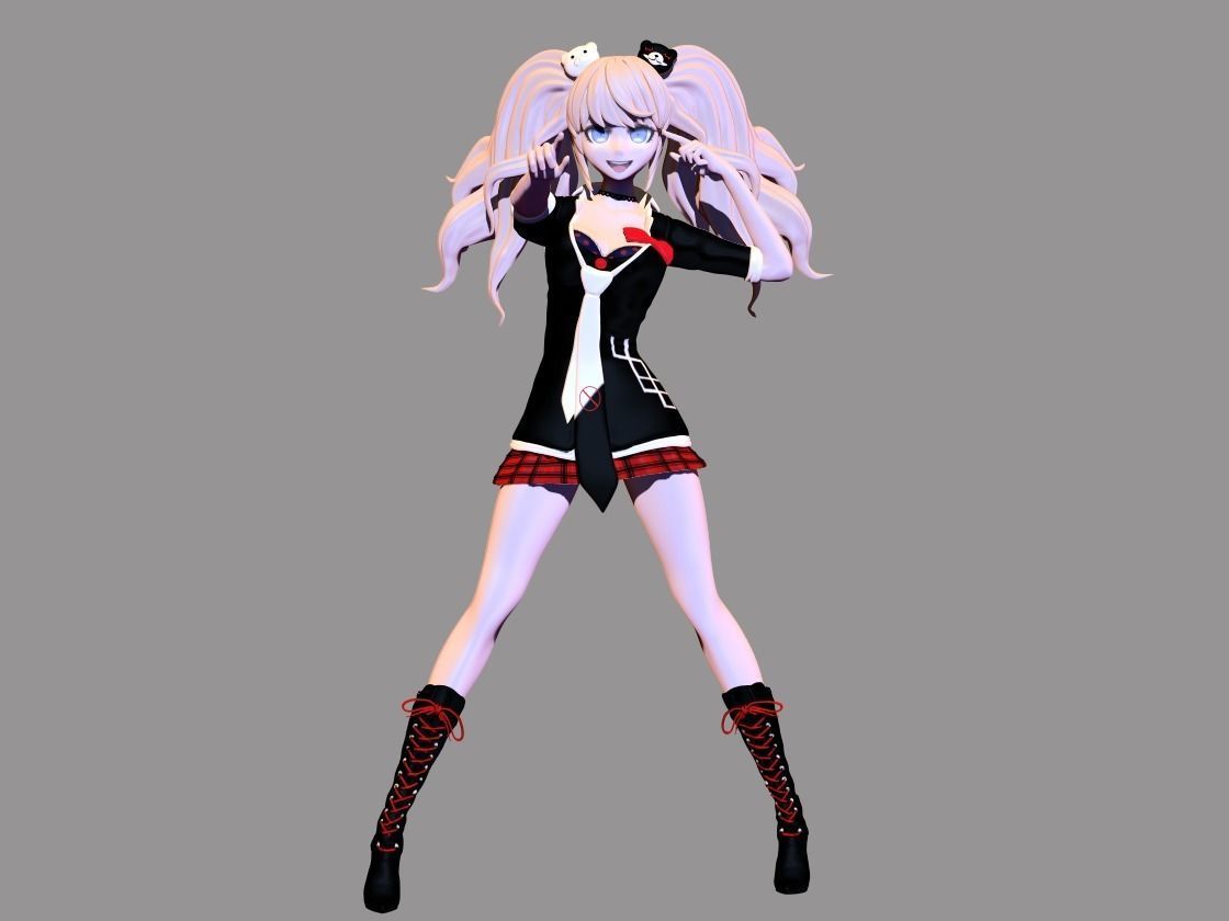 Junko Enoshima Danganronpa 3D print model_1