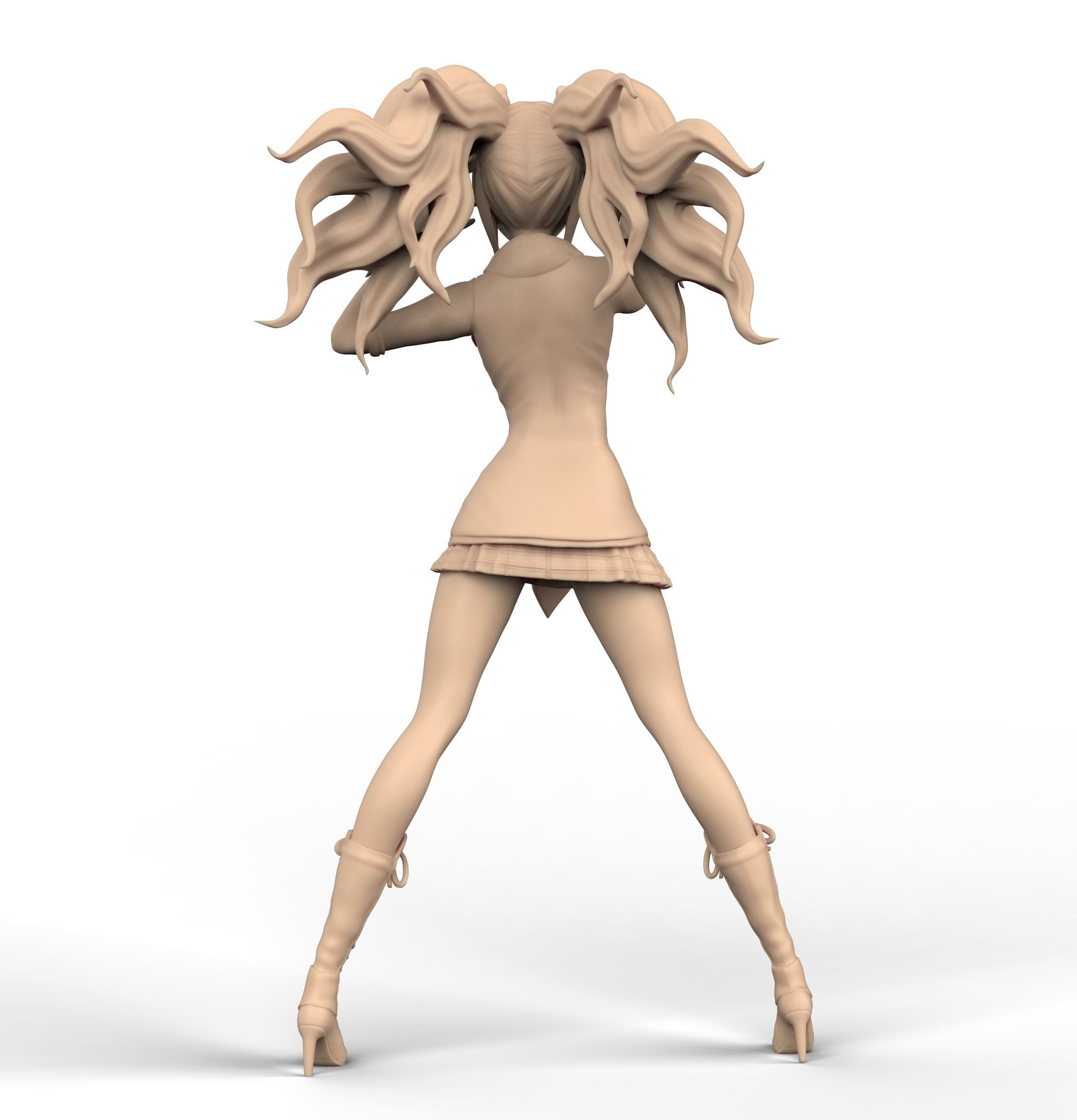 Junko Enoshima Danganronpa 3D print model_3