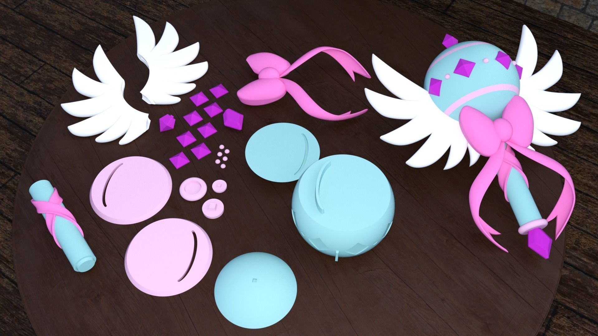 Star vs the forces of evil wands -- Royal Magic Wand -- 3D print model_11