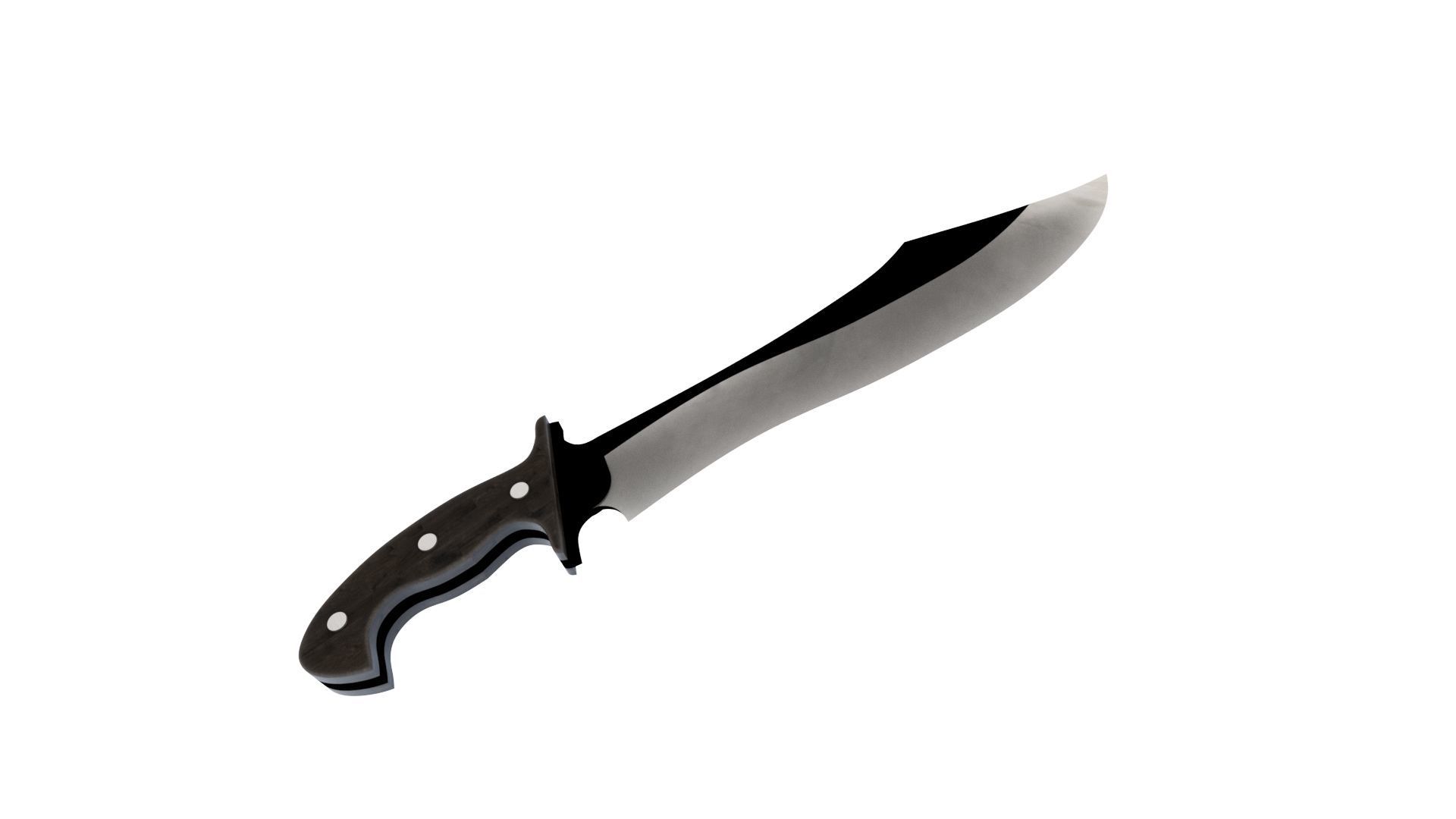 DAGGER samurai sword 3D model_1