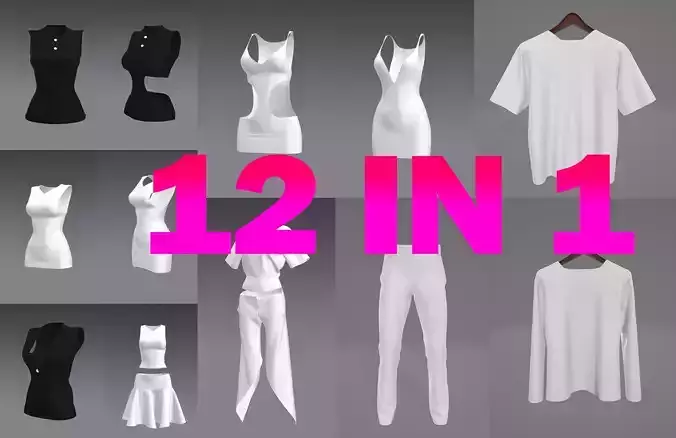 Woman Clothing 12 in 1 set 3