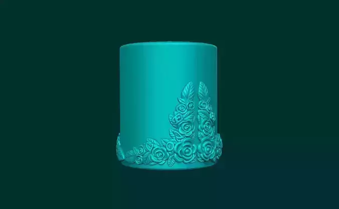 flower candle free convert any kind  3D print model