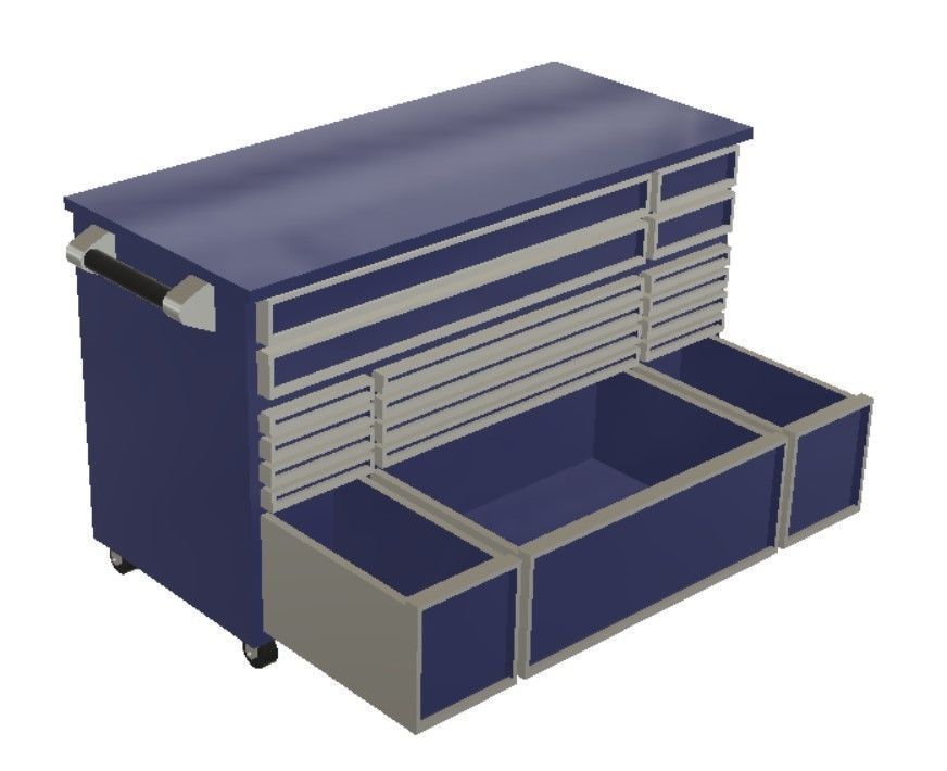 Shop Equipment Set for 3D Print 1-25 Scale 3D print model_28