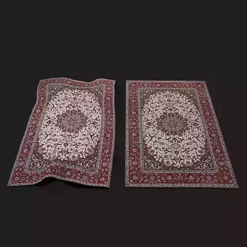 Persian Carpet Design Two Low-poly 3D model