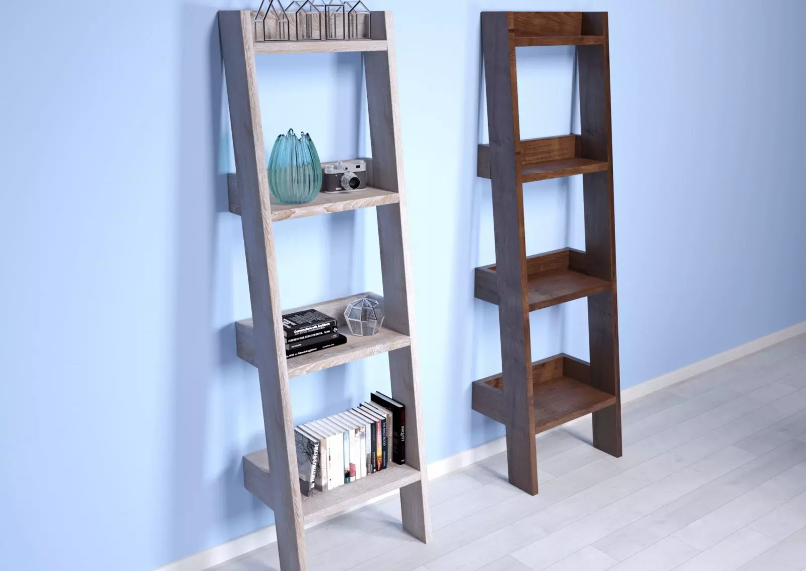 rack decorative shelves Free low-poly 3D model