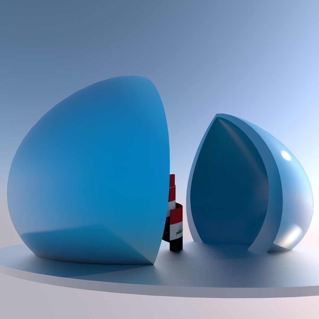 Al-Shaheed Monument Low-poly 3D model_1