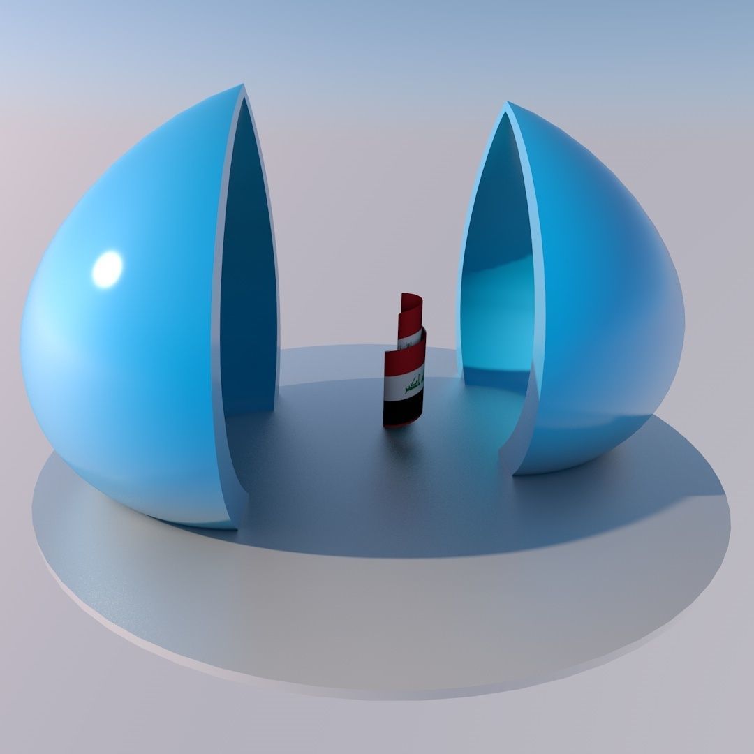 Al-Shaheed Monument Low-poly 3D model_5