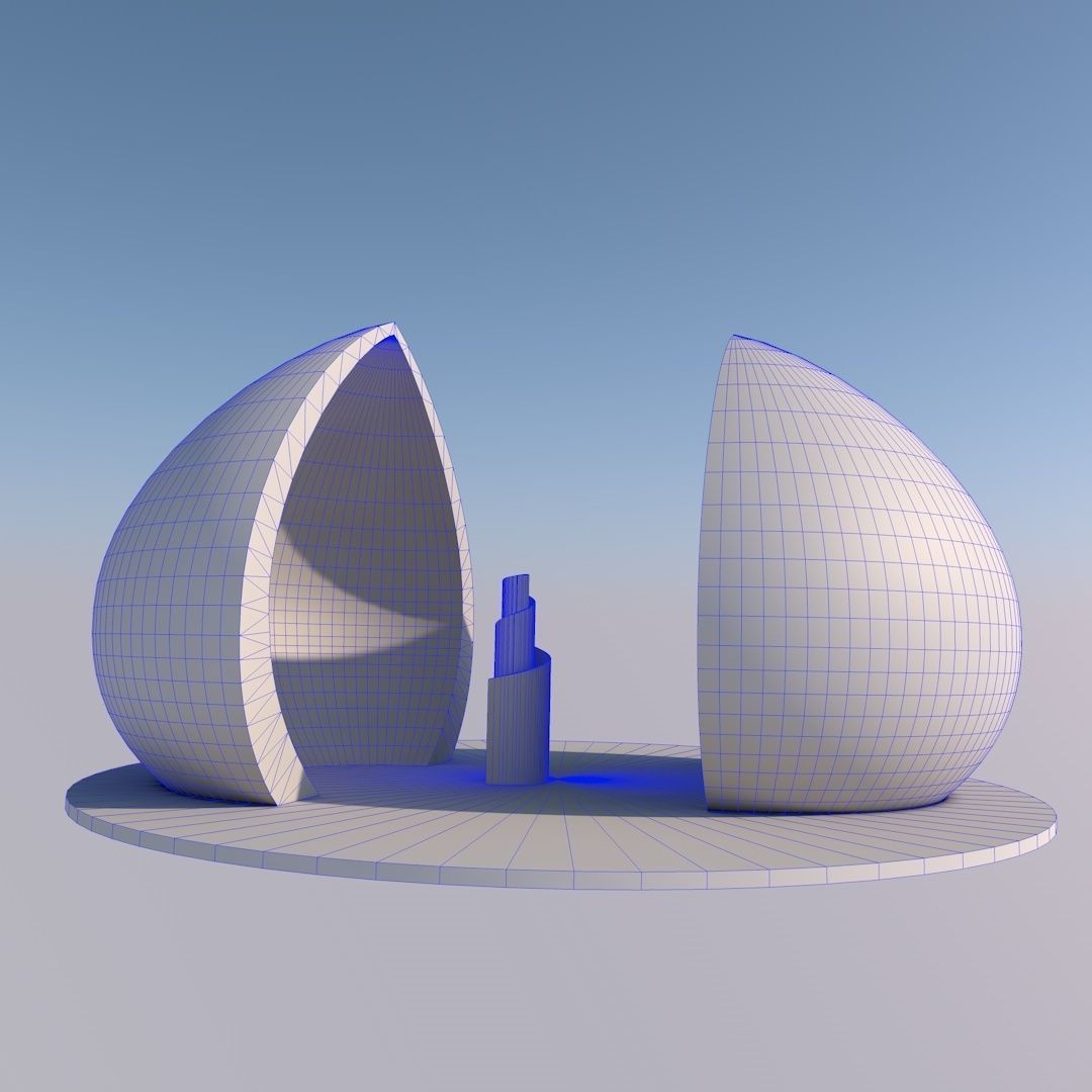 Al-Shaheed Monument Low-poly 3D model_6
