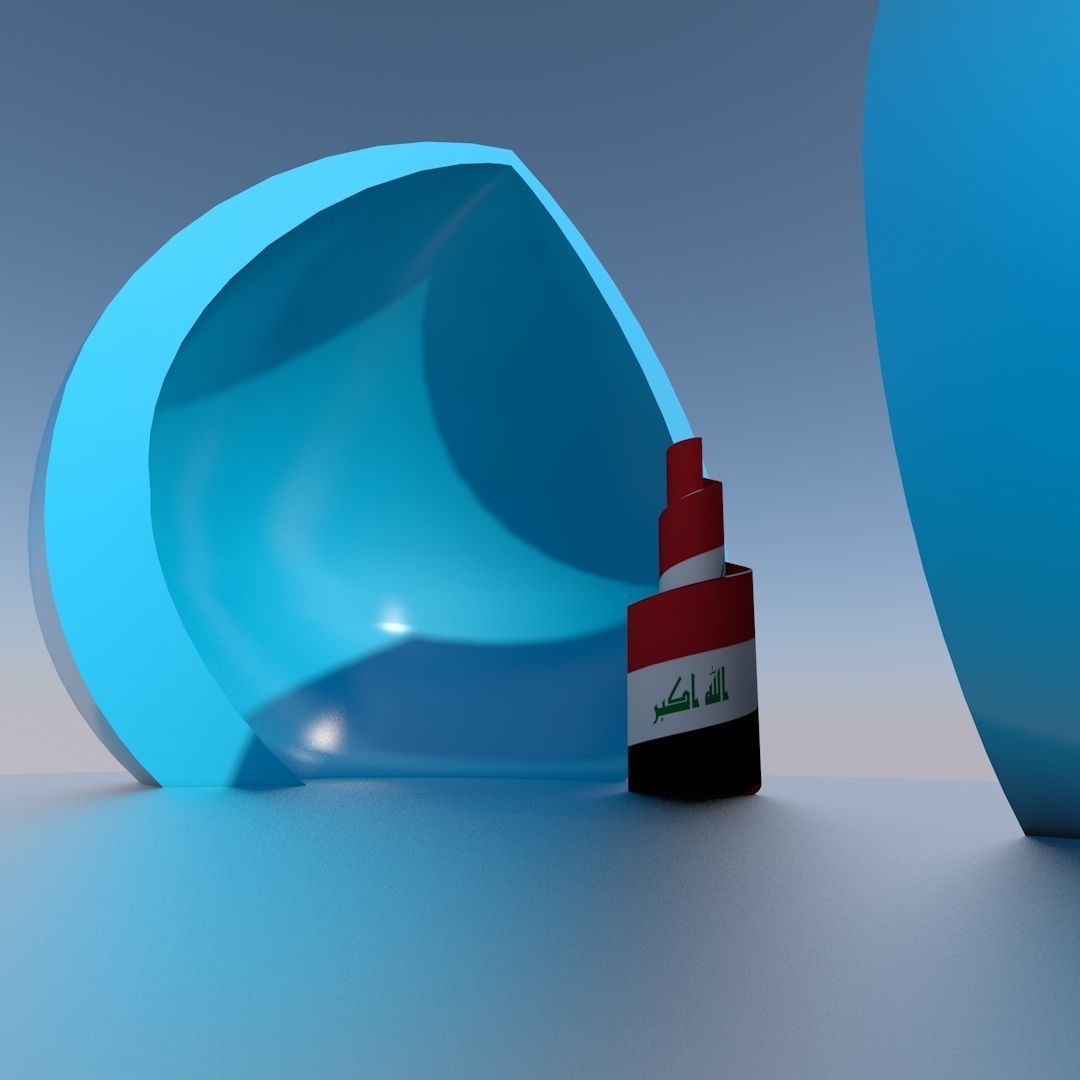 Al-Shaheed Monument Low-poly 3D model_3